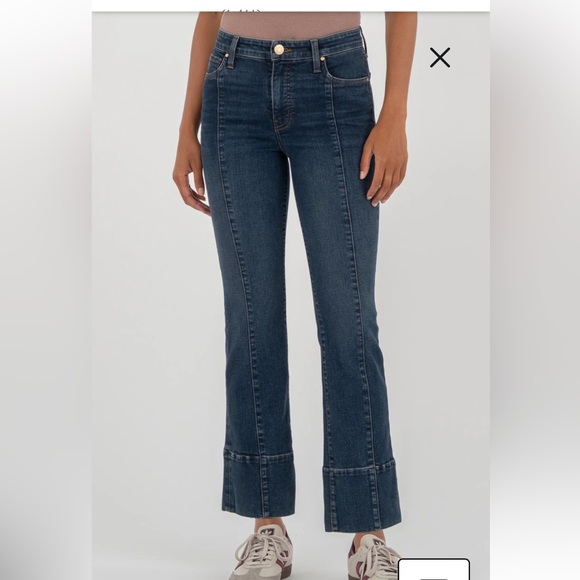 KUT FROM THE KLOTH KELSEY FAB AB HIGH RISE ANKLE FLARE JEAN - Picture 4 of 16